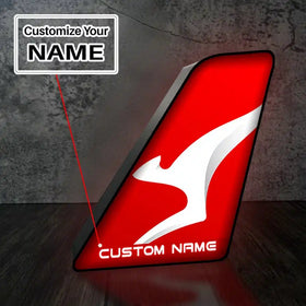 Qantas Airlines Led Aircraft Tail & 3D Lamp