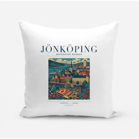 Thumbnail for JÖNKÖPING - Poster - Pillow - White