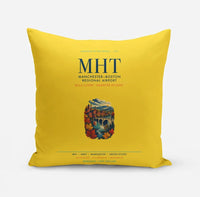 Thumbnail for Manchester–Boston Regional Airport (MHT) design on yellow pillow