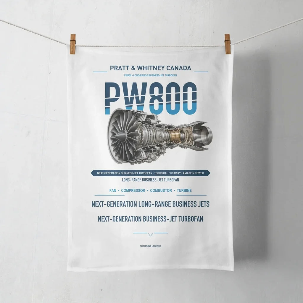 PW800 design on white towel