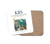 Thumbnail for Kristiansand Airport, Kjevik (KRS) design on white 1 piece coaster