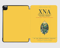 Thumbnail for Northwest Arkansas National Airport (XNA) design on yellow ipad tablet case