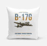 Thumbnail for B-17G Flying Fortress design on white pillow