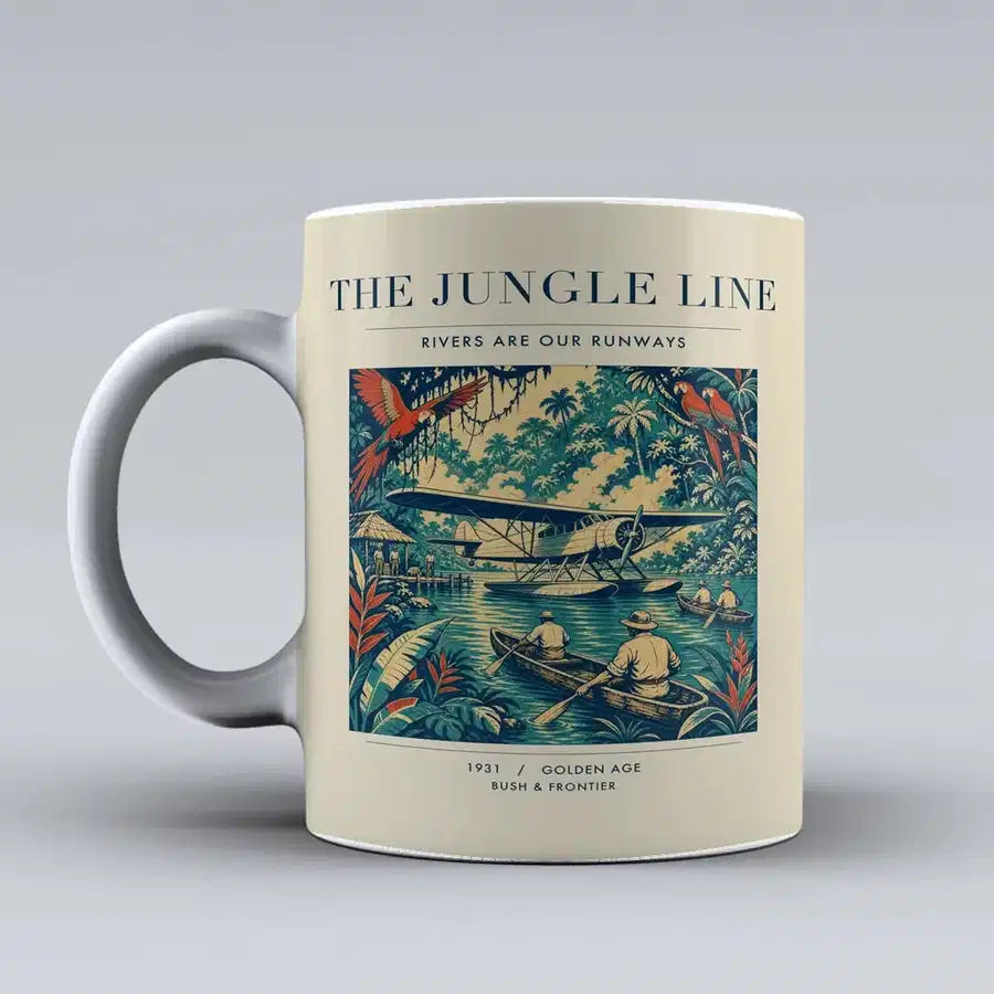 VINTAGE G4023 - The Jungle Line - Ceramic Mug design on beige