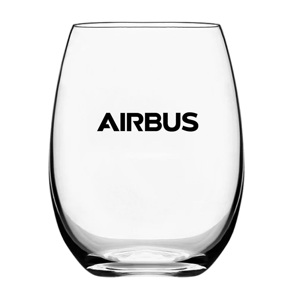 Customisable Airbus & Text Drinking Glass - view 2