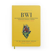 Thumbnail for Baltimore-Washington International Thurgood Marshall Airport (BWI) design on yellow notebook