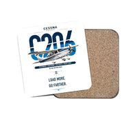 Thumbnail for Cessna 206 Stationair design on white 1 piece coaster