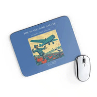 Thumbnail for VINTAGE G4396 - The Scarecrow Salute - Designed Mouse Pads design on blue rectangle