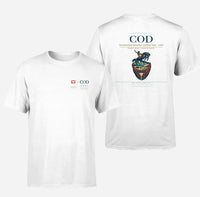 Thumbnail for Yellowstone Regional Airport (COD) design printed on white double-side t-shirt