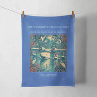Thumbnail for VINTAGE G4401 - The Mangrove Channel Idle - Designed Towels design on blue