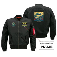 Thumbnail for VINTAGE G4342 - The Tea Terrace Overflight - Bomber Jacket design on black+name