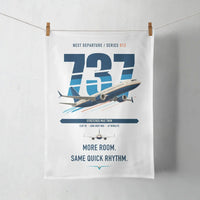 Thumbnail for Boeing 737 MAX 9 design on white towel