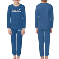 Thumbnail for The Airbus A330 children pajamas - Blue