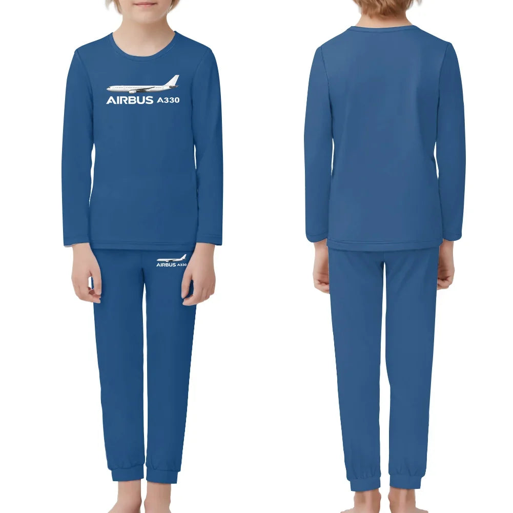The Airbus A330 children pajamas - Blue