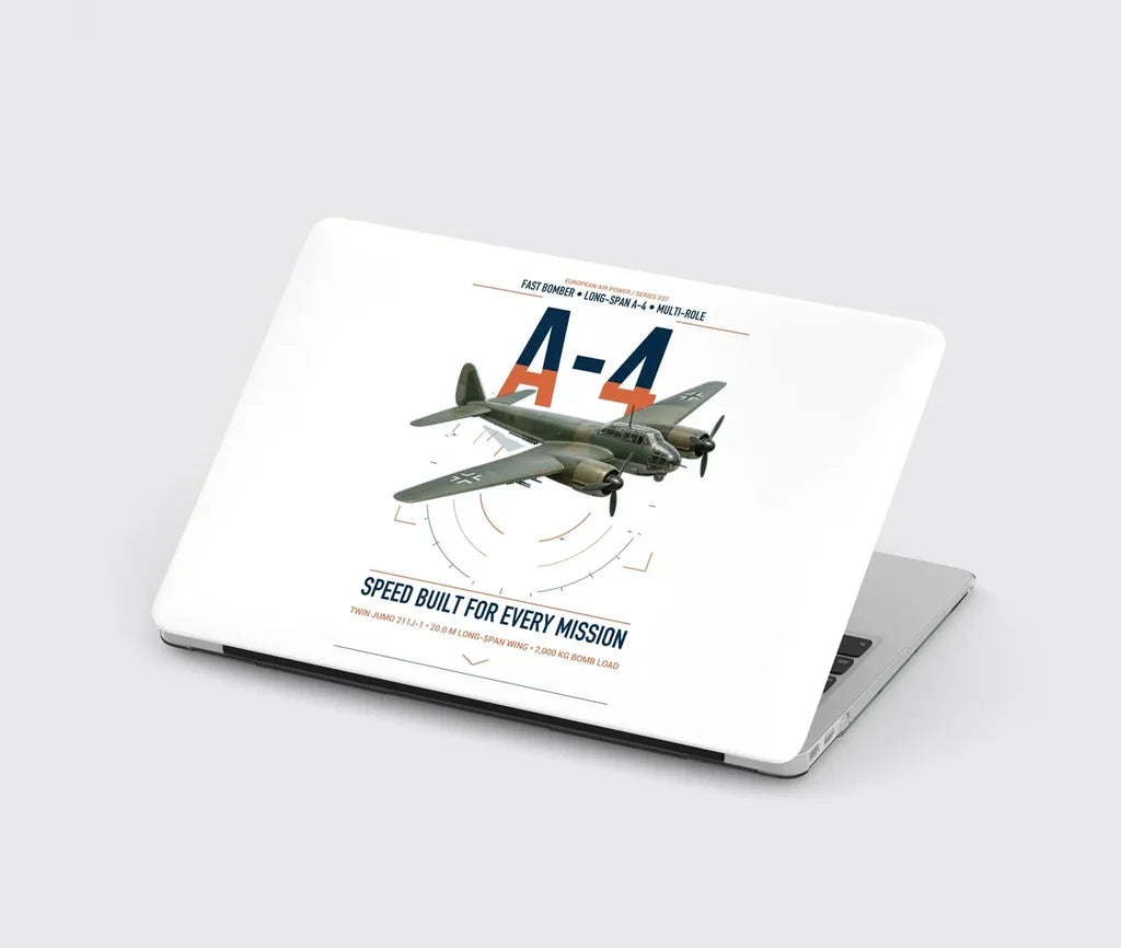 Junkers Ju 88A-4 design on white MacBook case