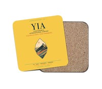 Thumbnail for Yogyakarta International Airport (YIA) design on yellow 1 piece coaster
