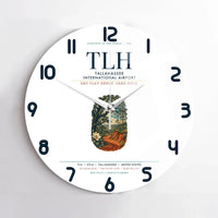 Thumbnail for Tallahassee International Airport (TLH) design on white no frame wall clock