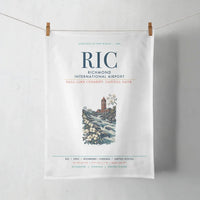 Thumbnail for Richmond International Airport (RIC) design on white towel