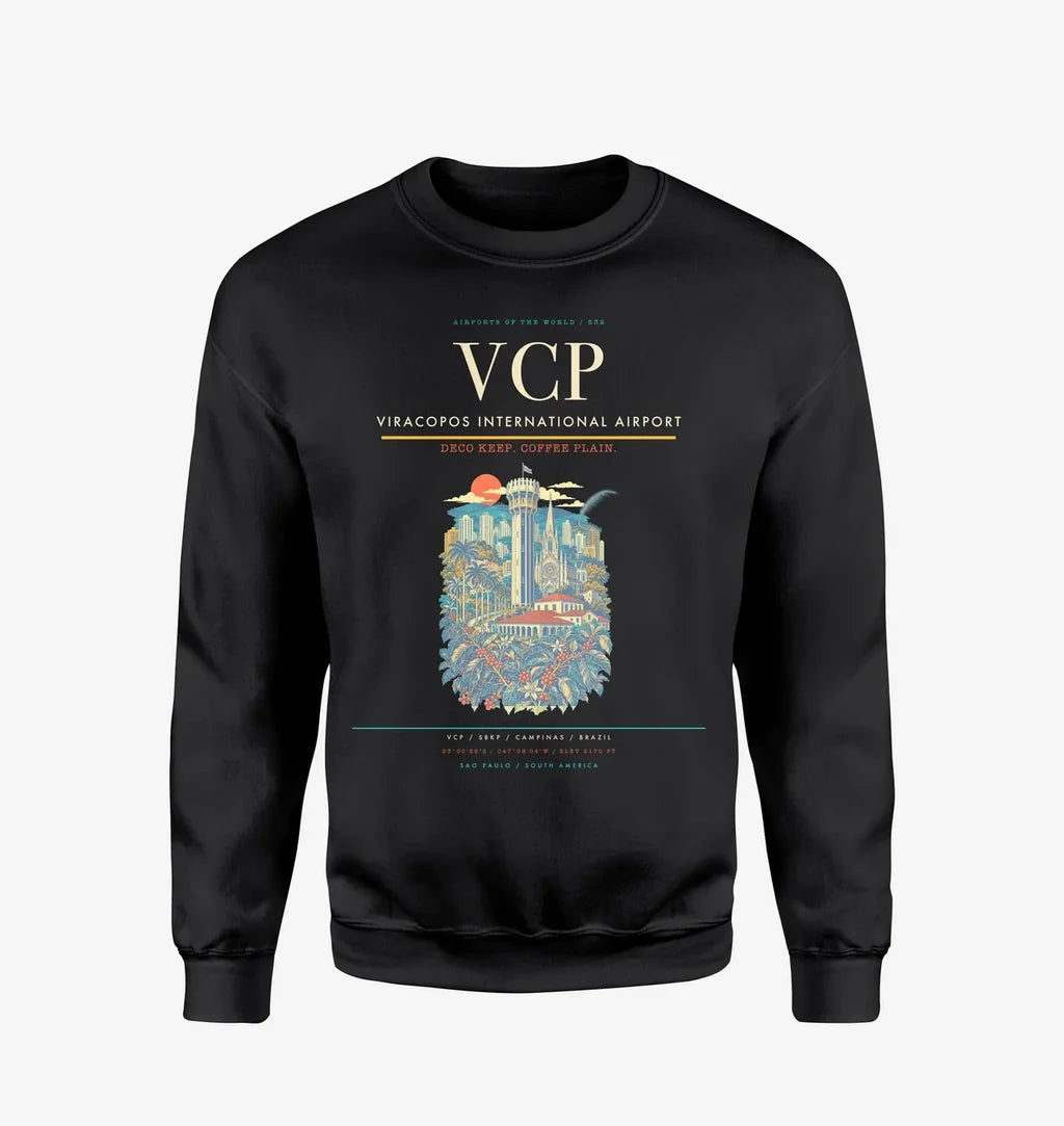 Viracopos International Airport VCP Sweatshirt - Black