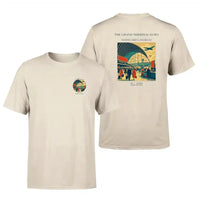 Thumbnail for VINTAGE G4300 - The Grand Terminal Echo - Double-Side T-Shirt design on beige double side t shirt