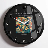 Thumbnail for VINTAGE G4224 - The Mountain Vista Cabin - Designed Wall Clocks design on black framed