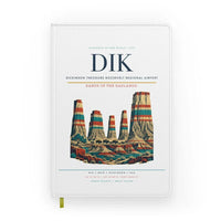 Thumbnail for Dickinson Theodore Roosevelt Regional Airport (DIK) design on white notebook