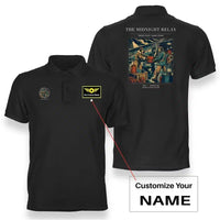 Thumbnail for VINTAGE G4149 - The Midnight Relay - Double-Side Polo T-Shirt design on black+name