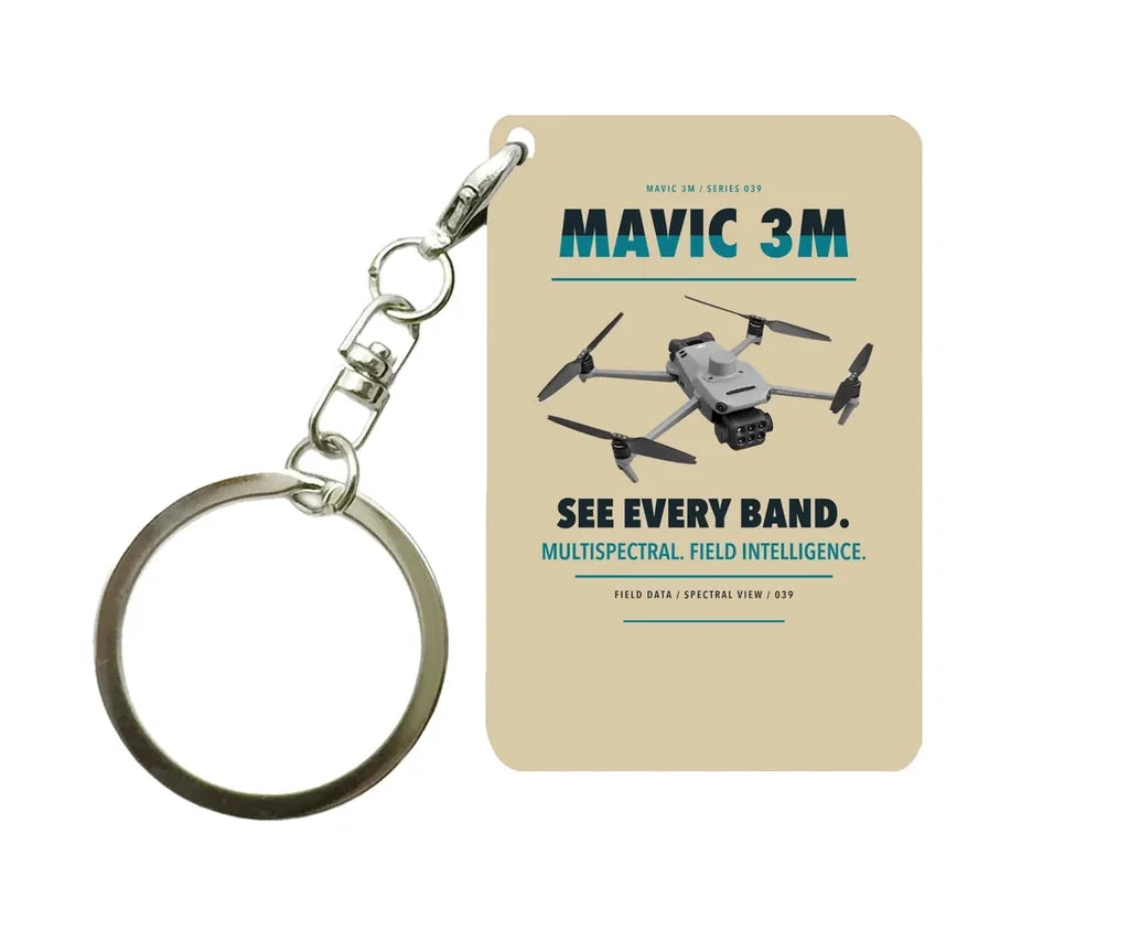 DJI Mavic 3 Multispectral Key Chain design on beige key chain