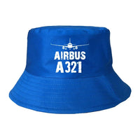 Thumbnail for Airbus A321 & Plane summer hat - blue