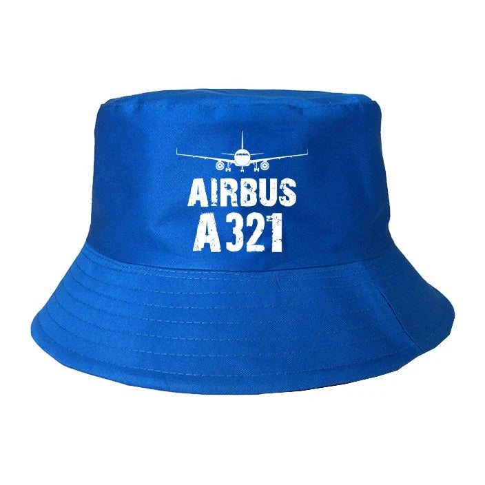 Airbus A321 & Plane summer hat - blue