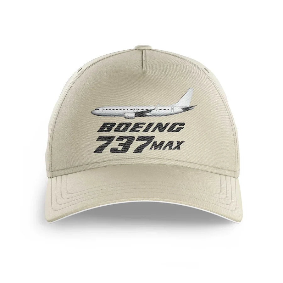 The Boeing 737Max printed hat - beige