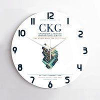 Thumbnail for Chongqing Jiangbei International Airport (CKG) design on white no frame wall clock