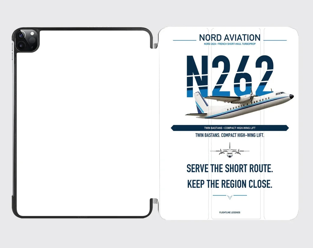 Nord 262A design on white ipad tablet case