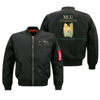 Thumbnail for Monroe Regional Airport (MLU) design on black bomber jacket