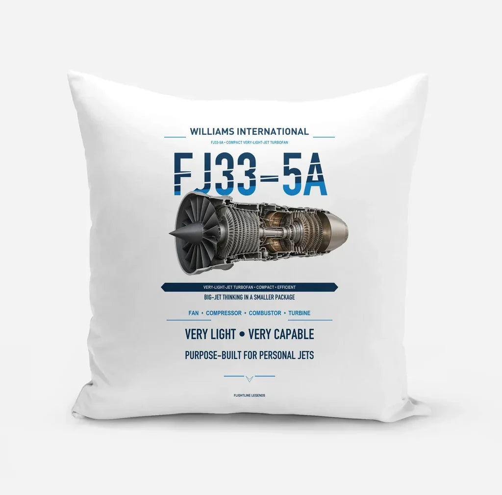 FJ33-5A design on white pillow
