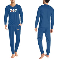 Thumbnail for Super Boeing 747 Intercontinental men pajamas - Blue