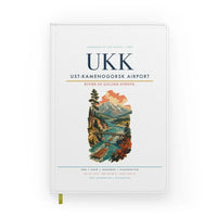 Thumbnail for Ust-Kamenogorsk Airport (UKK) design on white notebook