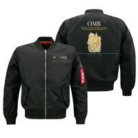 Thumbnail for Oradea International Airport (OMR) design on black bomber jacket