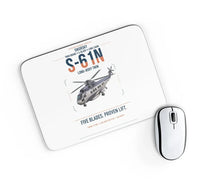 Thumbnail for Sikorsky S-61N design on white rectangle mouse pad