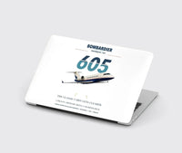 Thumbnail for Bombardier Challenger 605 design on white MacBook case