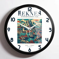 Thumbnail for LEKNES - Poster - Wall Clock Framed - White