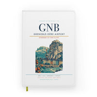 Thumbnail for Grenoble-Isère Airport (GNB) design on white notebook
