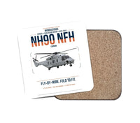 Thumbnail for NHIndustries NH90 NFH Caïman design on white 1 piece coaster