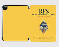 Thumbnail for Belfast International Airport (BFS) design on yellow ipad tablet case