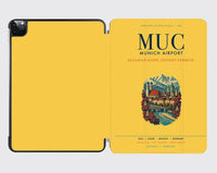 Thumbnail for Munich Airport (MUC) design on yellow ipad tablet case