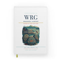 Thumbnail for Wrangell Airport (WRG) design on white notebook
