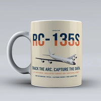 Thumbnail for RC-135S Cobra Ball design on beige ceramic mug, double-side print