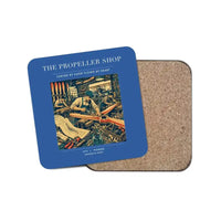 Thumbnail for The Propeller Shop - Designed Coasters design on blue 1-piece