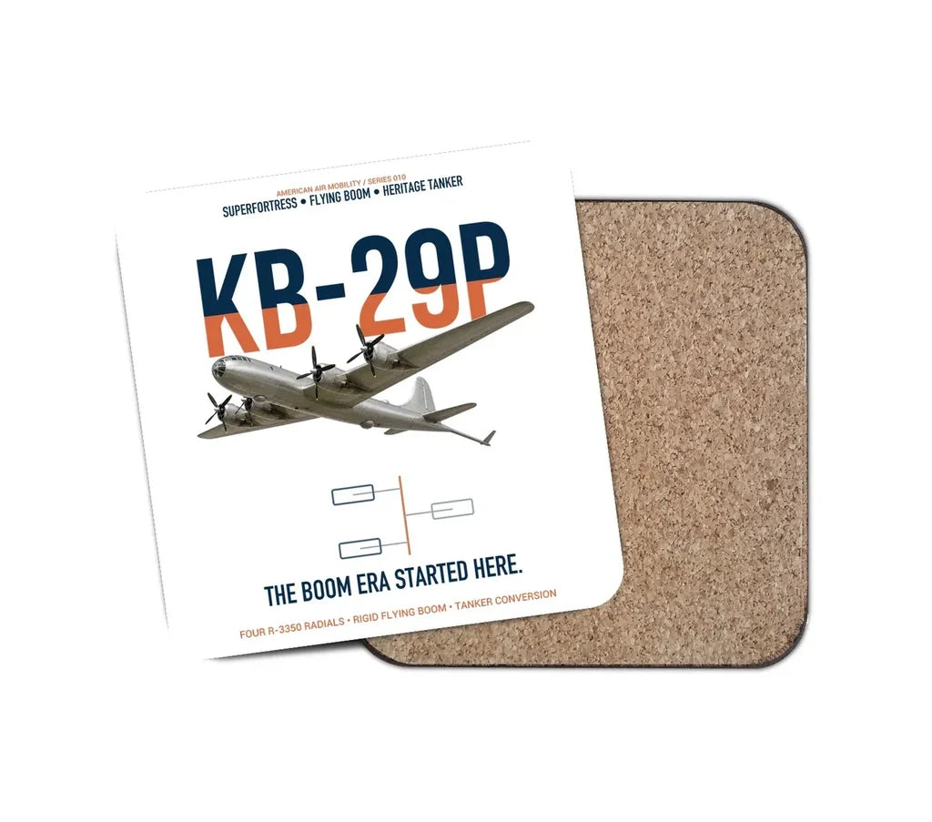 KB-29P SUPERFORTRESS design on white 1 piece coaster