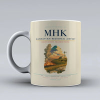 Thumbnail for Manhattan Regional Airport (MHK) airport code design on beige ceramic mug
